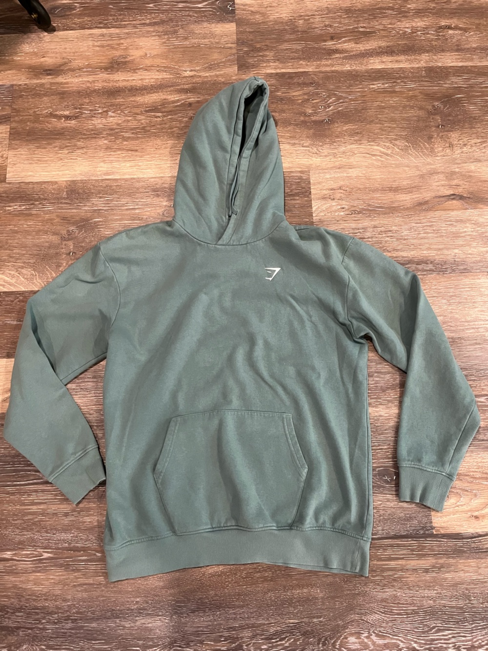 Gymshark Sage Green Hoodie with Drawstring